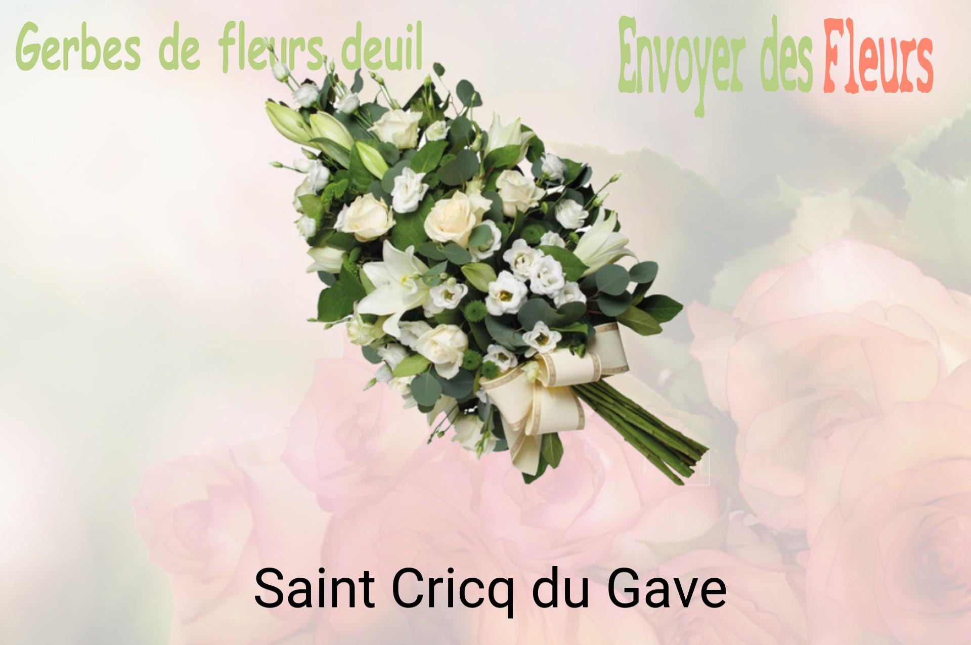 Gerbe de fleurs de deuil livrée à Saint-Cricq-du-Gave